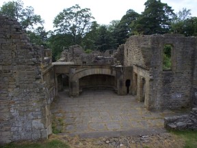 Part of the ruins of Wycoller Hall